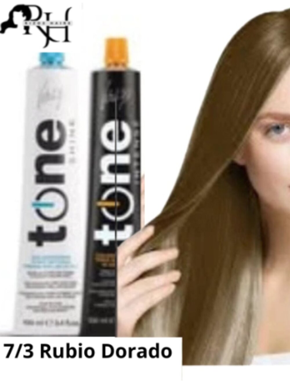 Tinte Vitality's Tone 7.3 Rubio Dorado semi permanente sin amoniaco Intense col